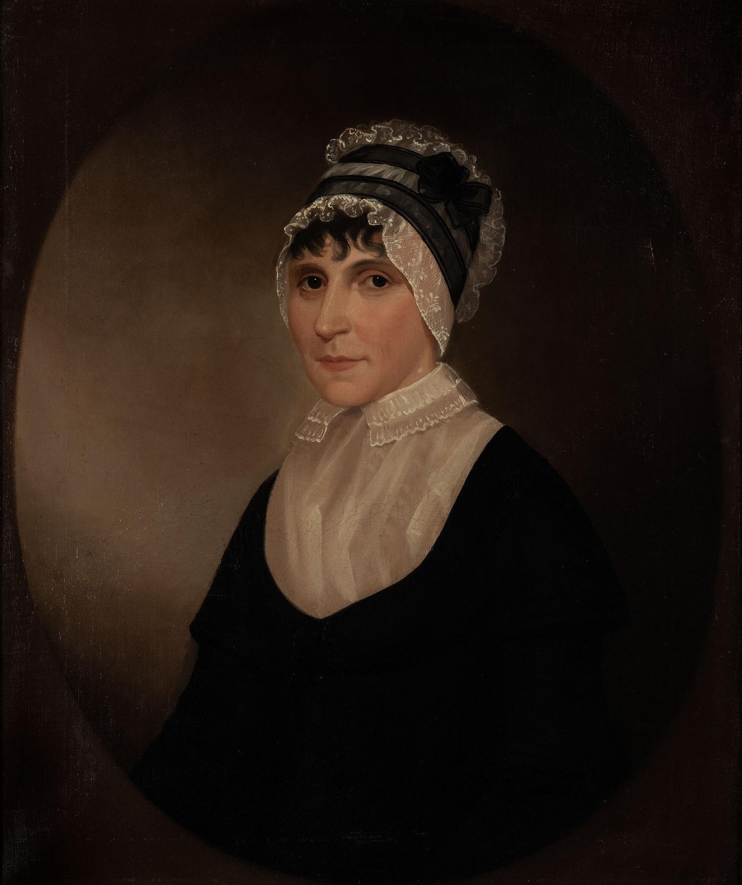 Ezra Ames (1768-1836), A Portrait of a Lady with White Bonnet