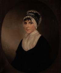 Ezra Ames (1768-1836), A Portrait of a Lady with White Bonnet