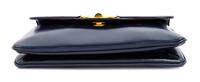 A Gucci Navy Leather Vintage Rectangular Clutch, 5.5" H x 10" W x 1" D.