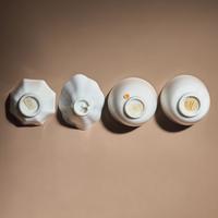 Four Chinese Blanc-de-Chine Porcelain Wine Cups, 17th-18th Century — 清早中期 德化白瓷酒杯三隻