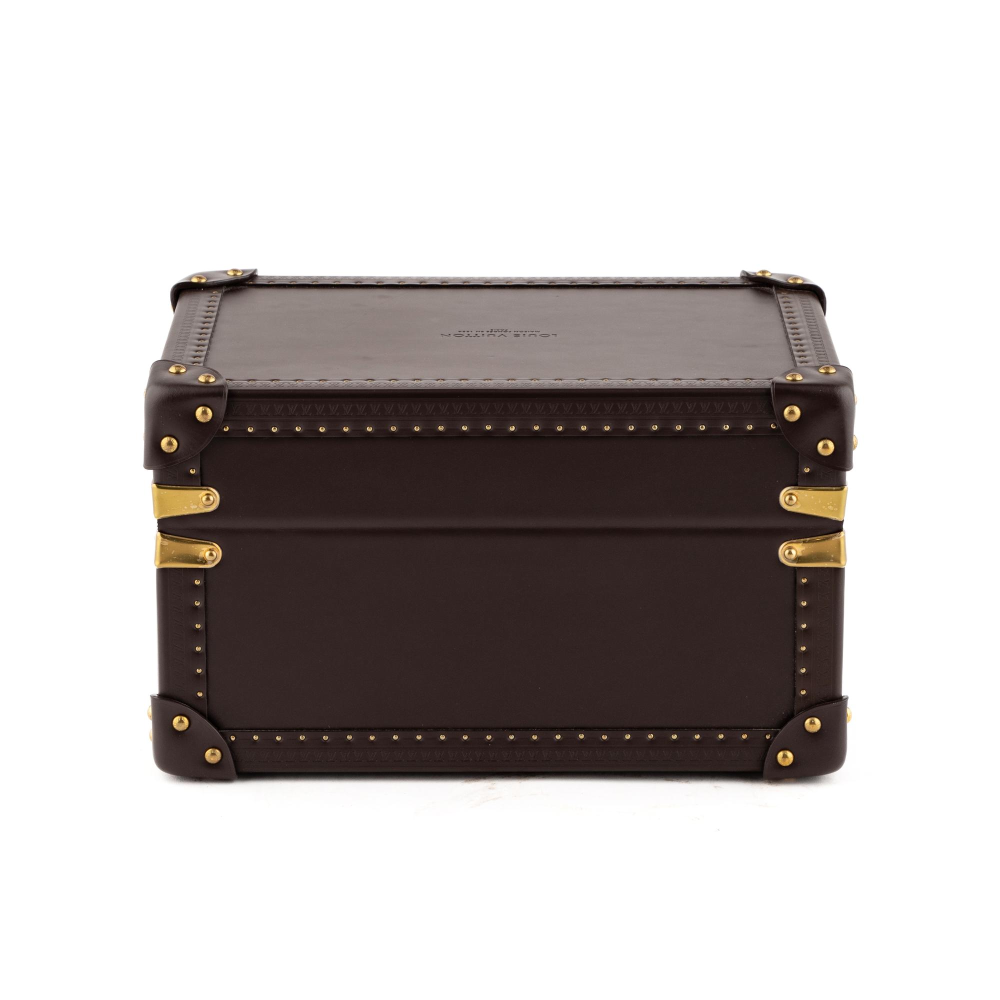 LOUIS VUITTON COFFRET TRÉSOR LEATHER WATCH CASE