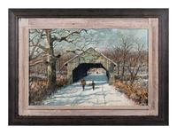 Covered Bridge in Winter