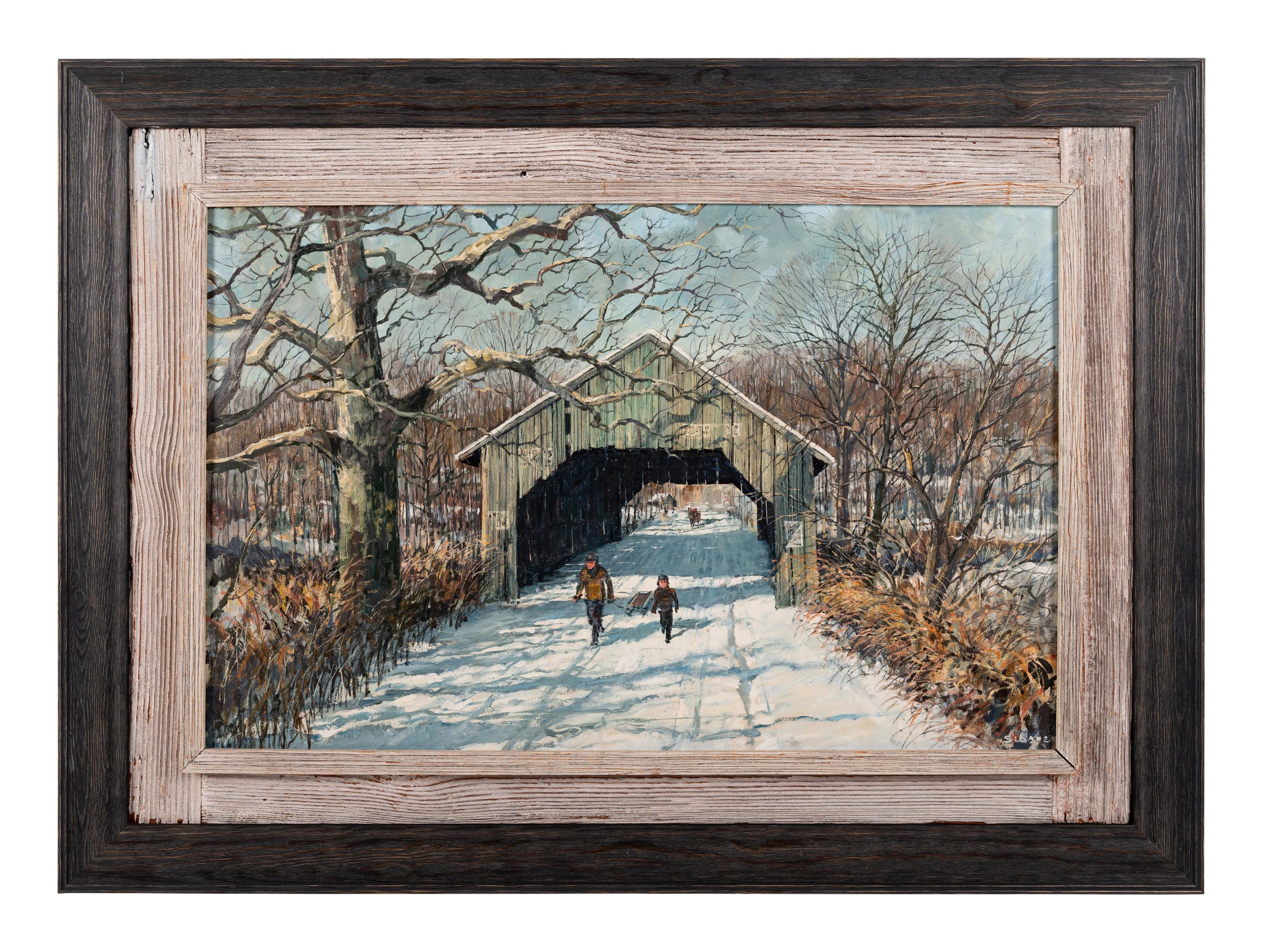 Covered Bridge in Winter