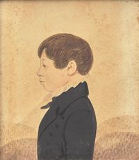 Attributed to Rufus Porter (1792-1884), Portrait Miniature of a Boy