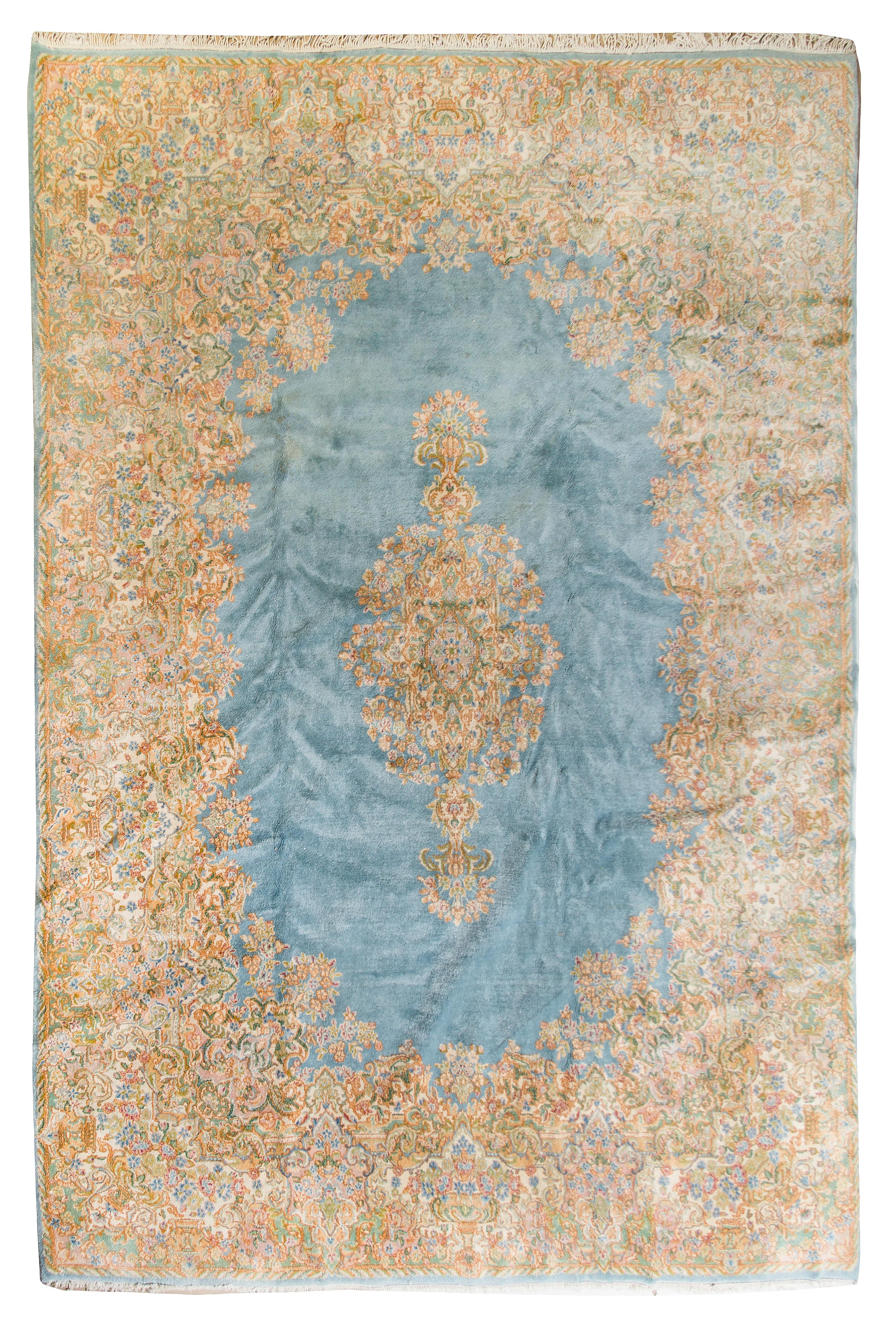 A Kirman Wool Rug 12 feet x 9 feet.