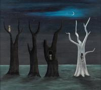 Four Trees and Three Owls