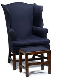 Federal mahogany easy chair massachusetts, late18th century
