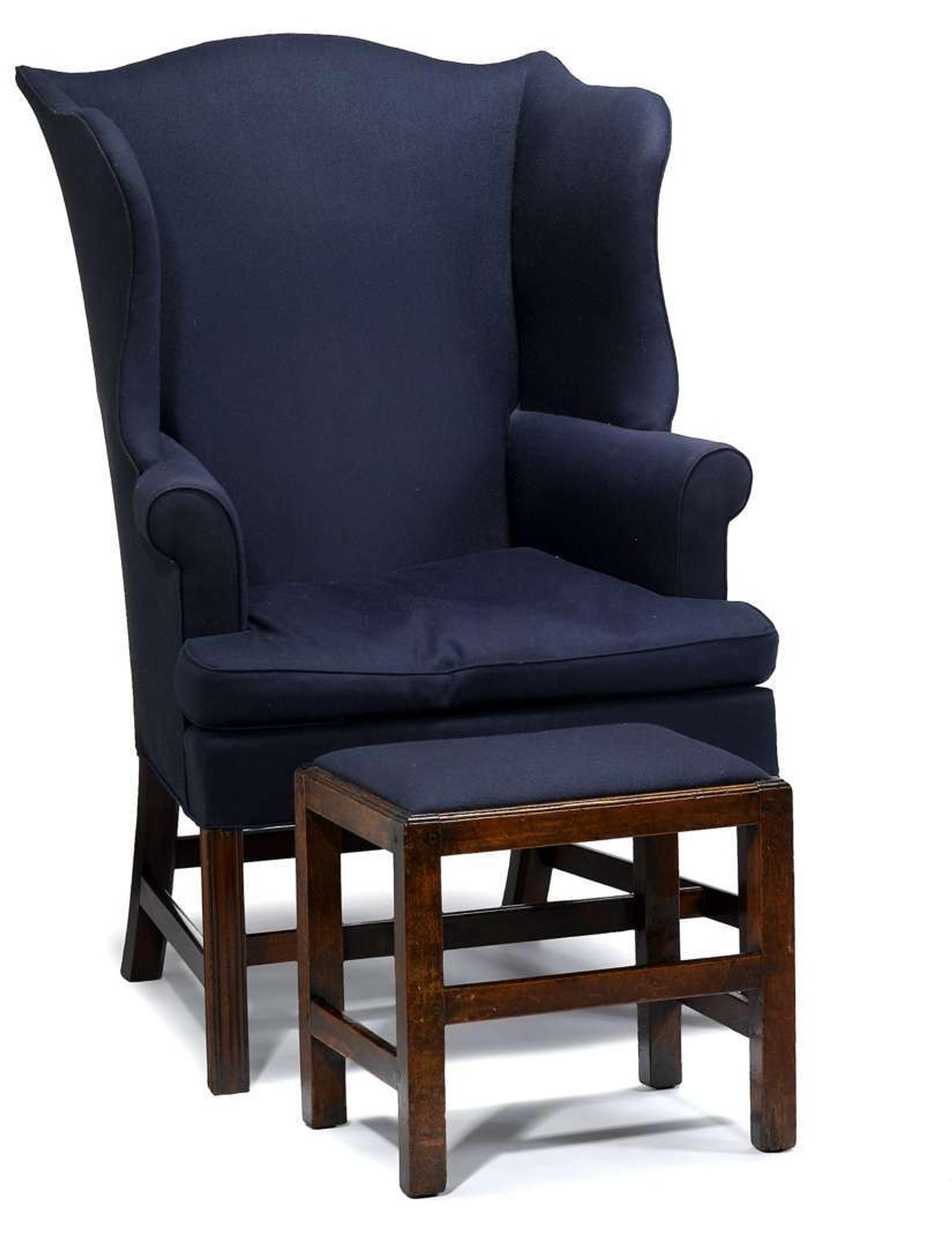 Federal mahogany easy chair massachusetts, late18th century