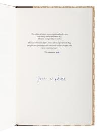 UPDIKE, John (1932-2009). A group of 9 Lord John Press limited editions of Updike’s works, ALL SIGNED, comprising: