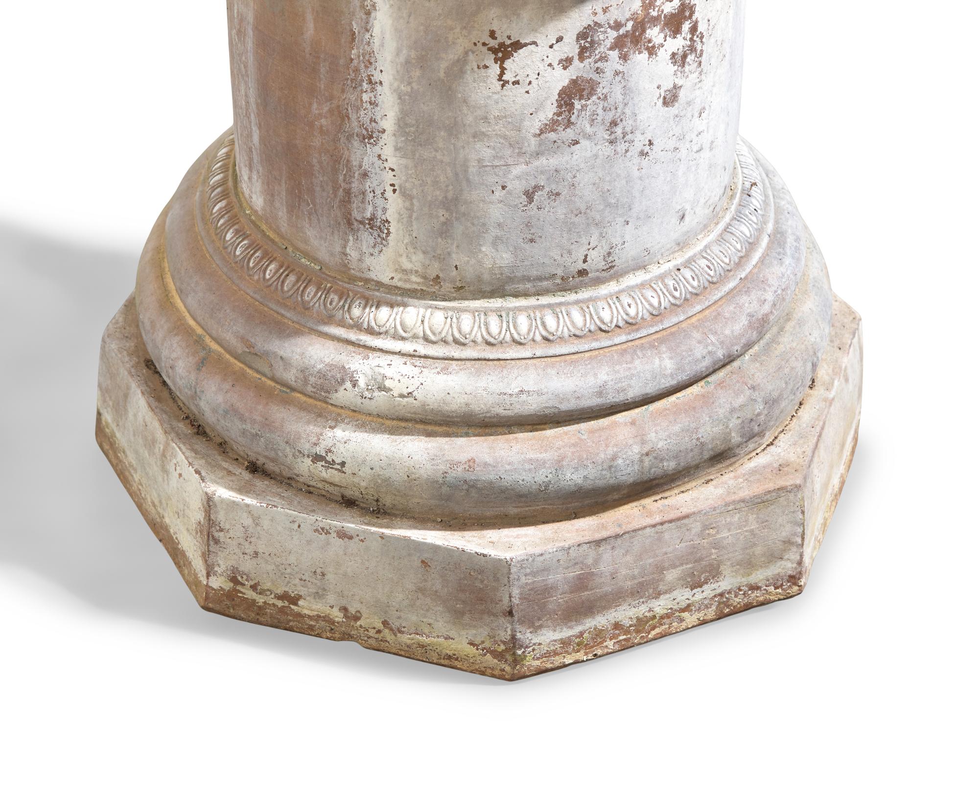 A Terracotta Garden Urn on Stand