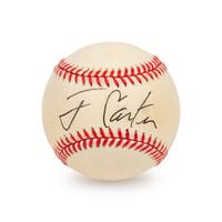A Jimmy Carter Single Signed Autograph Baseball (PSA)