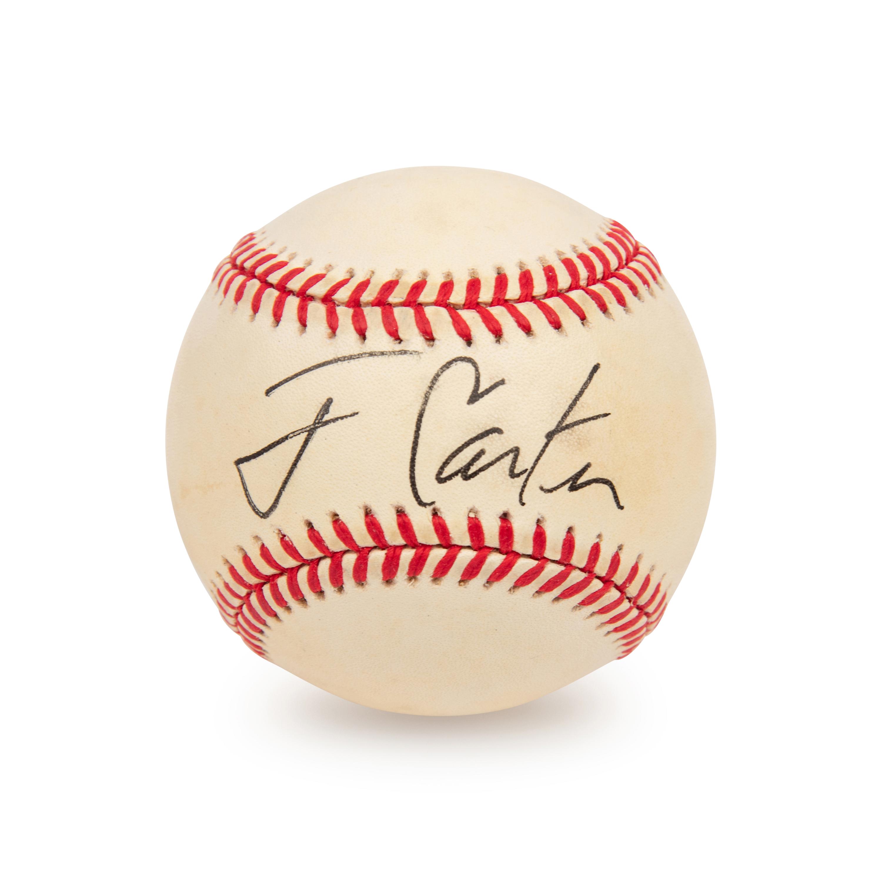 A Jimmy Carter Single Signed Autograph Baseball (PSA)