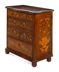 A Dutch Marquetry Chest of Drawers
