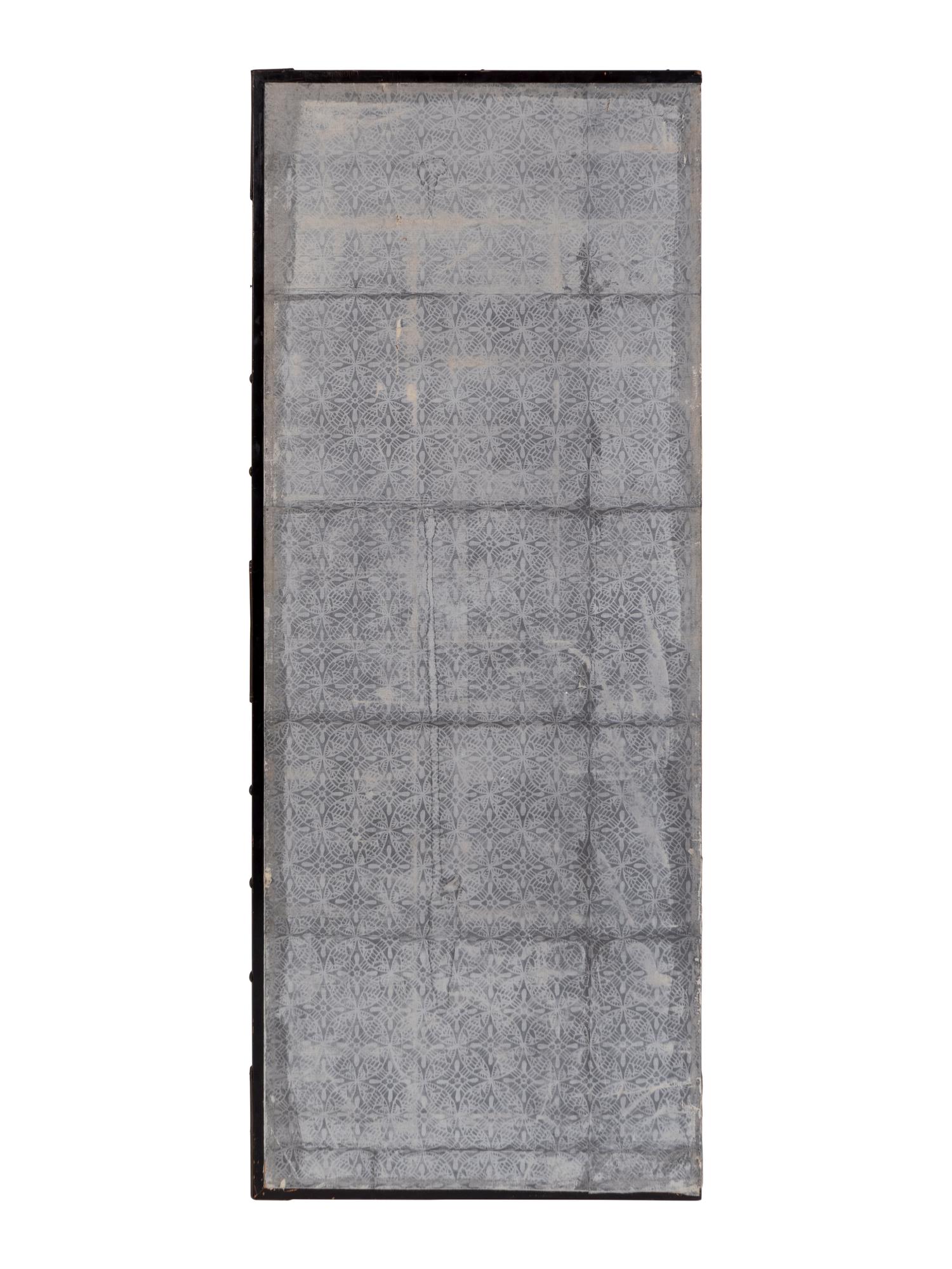 A Japanese Six-Fold Paper Screen — 19TH CENTURY