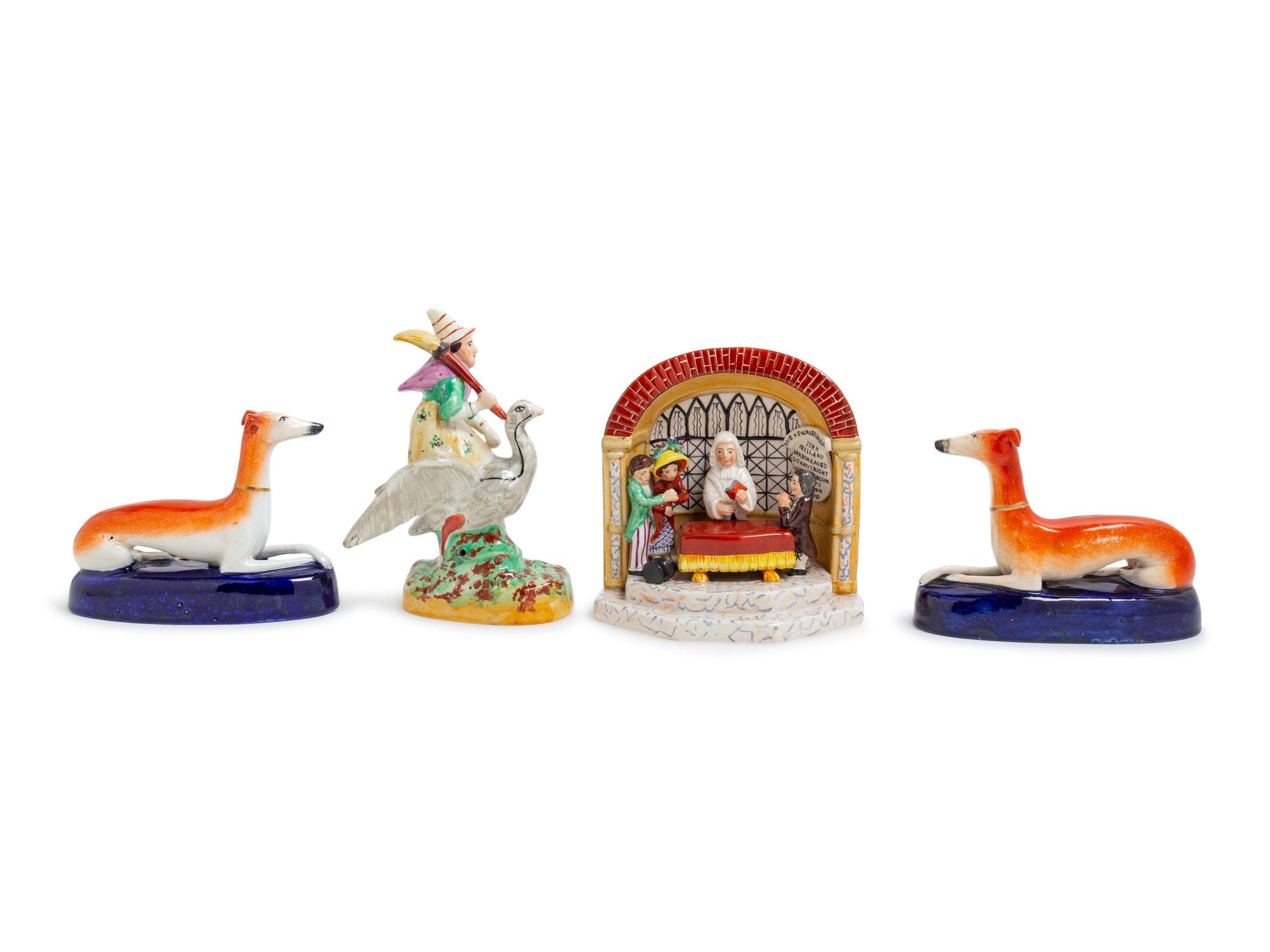 Four Staffordshire Figures — 19TH CENTURY