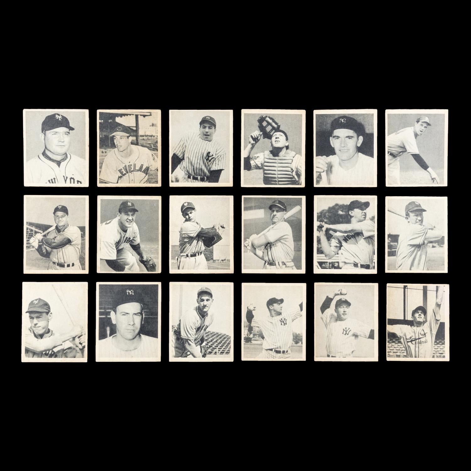 A Collection of 1948 Bowman Baseball Cards Including Multiple Hall of Fame Rookie Cards