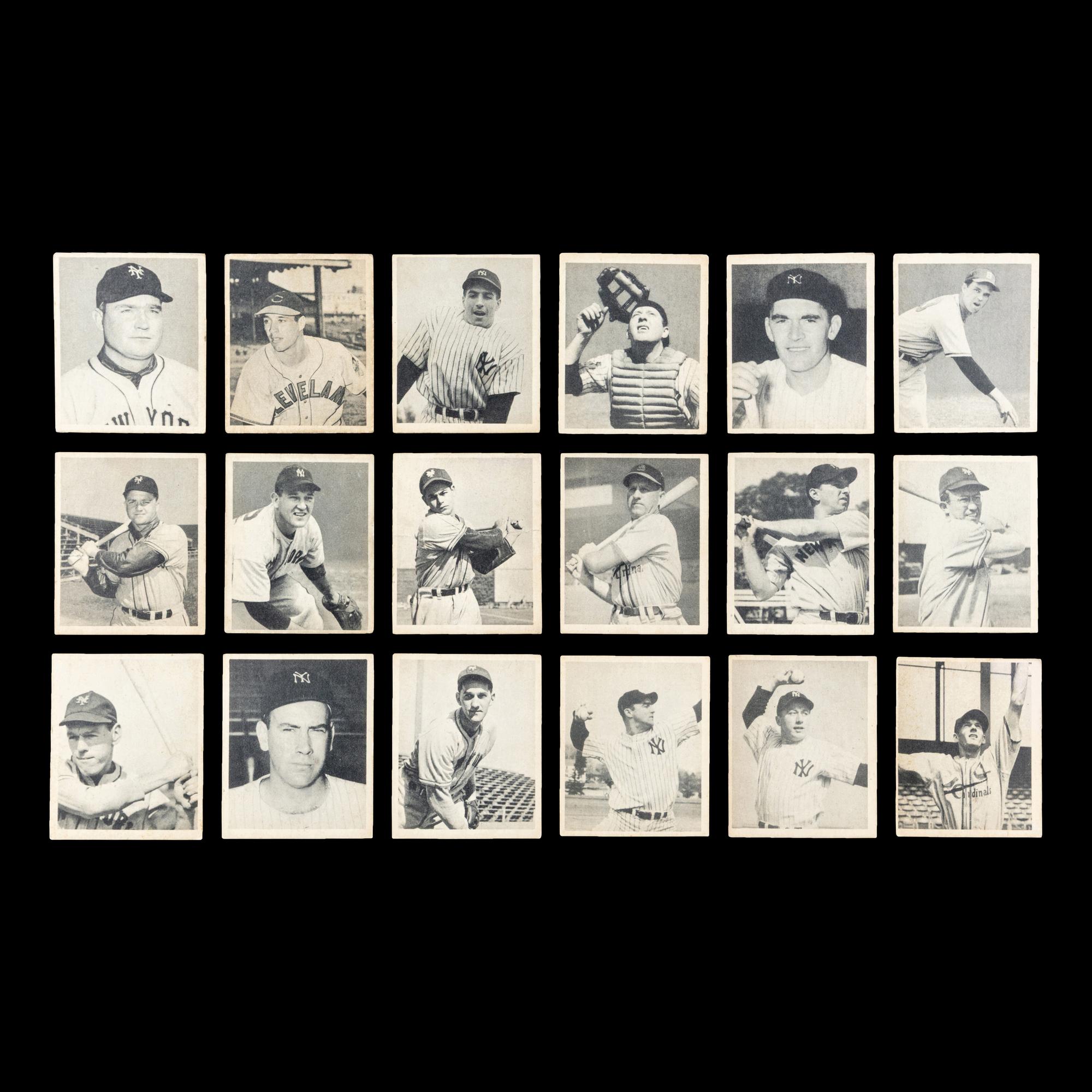 A Collection of 1948 Bowman Baseball Cards Including Multiple Hall of Fame Rookie Cards