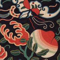 Five Chinese Embroidered Rank Badges and Roundels, 20th Century 近代 綉片及補子五幅