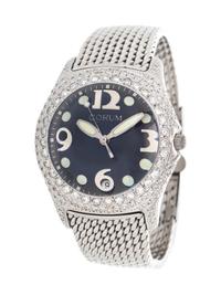 CORUM, STAINLESS STEEL AND DIAMOND REF. 165.150.20 'BUBBLE' WRISTWATCH