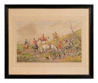 Henry Murray (British, 19th Century) Hunting Scenes watercolor on paper