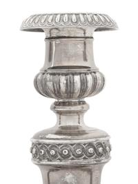 A Set of Four Victorian Silver Candlesticks