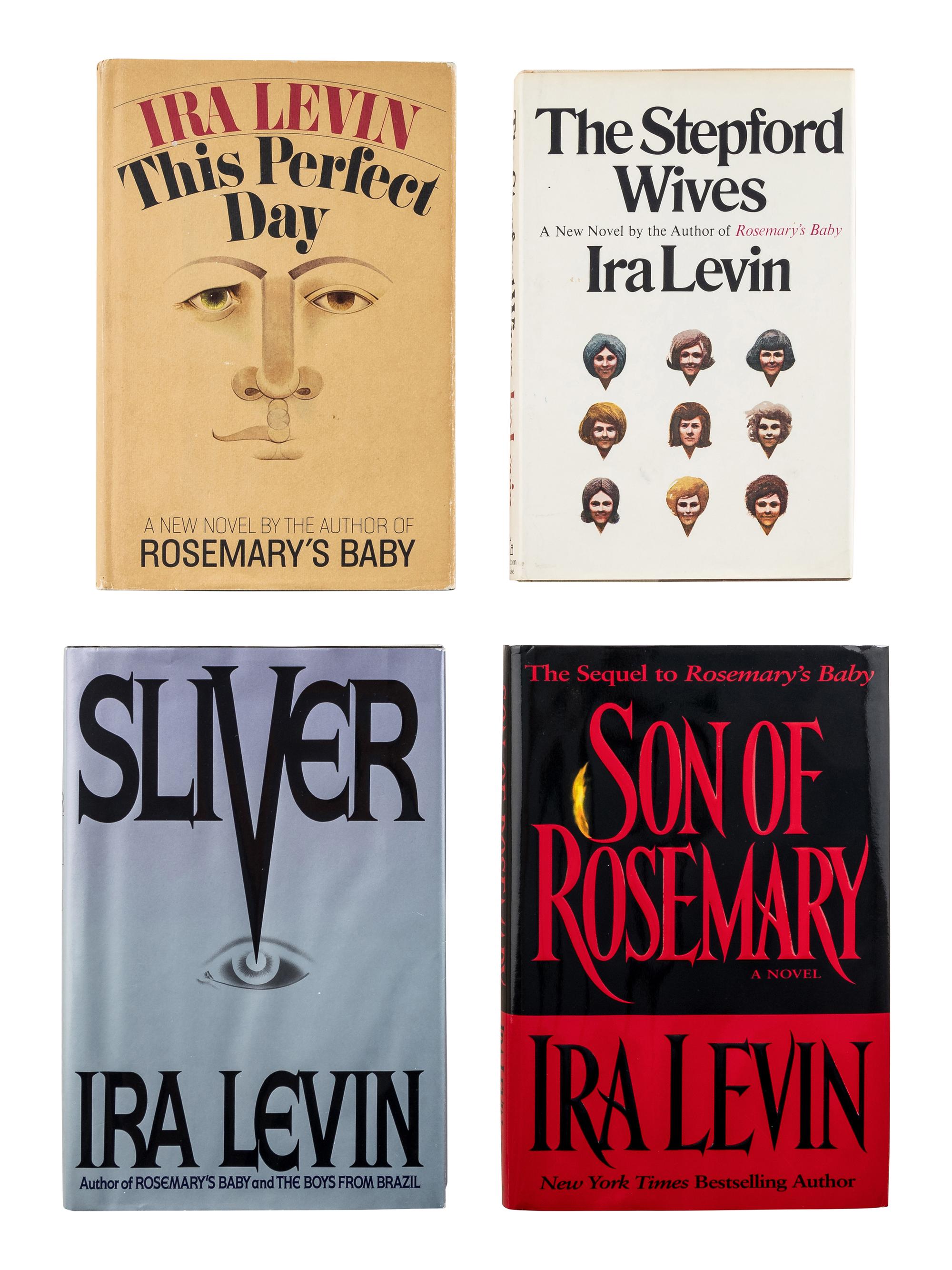 LEVIN, Ira (1929-2007). A group of 4 FIRST EDITIONS of Levin’s works, comprising: