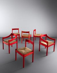 Set of Six Carimate Dining Chairs Stendig, Finland