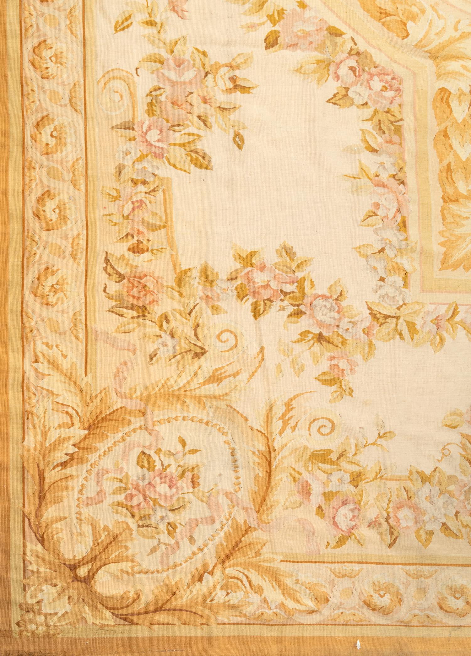 An Aubusson Style Wool Rug