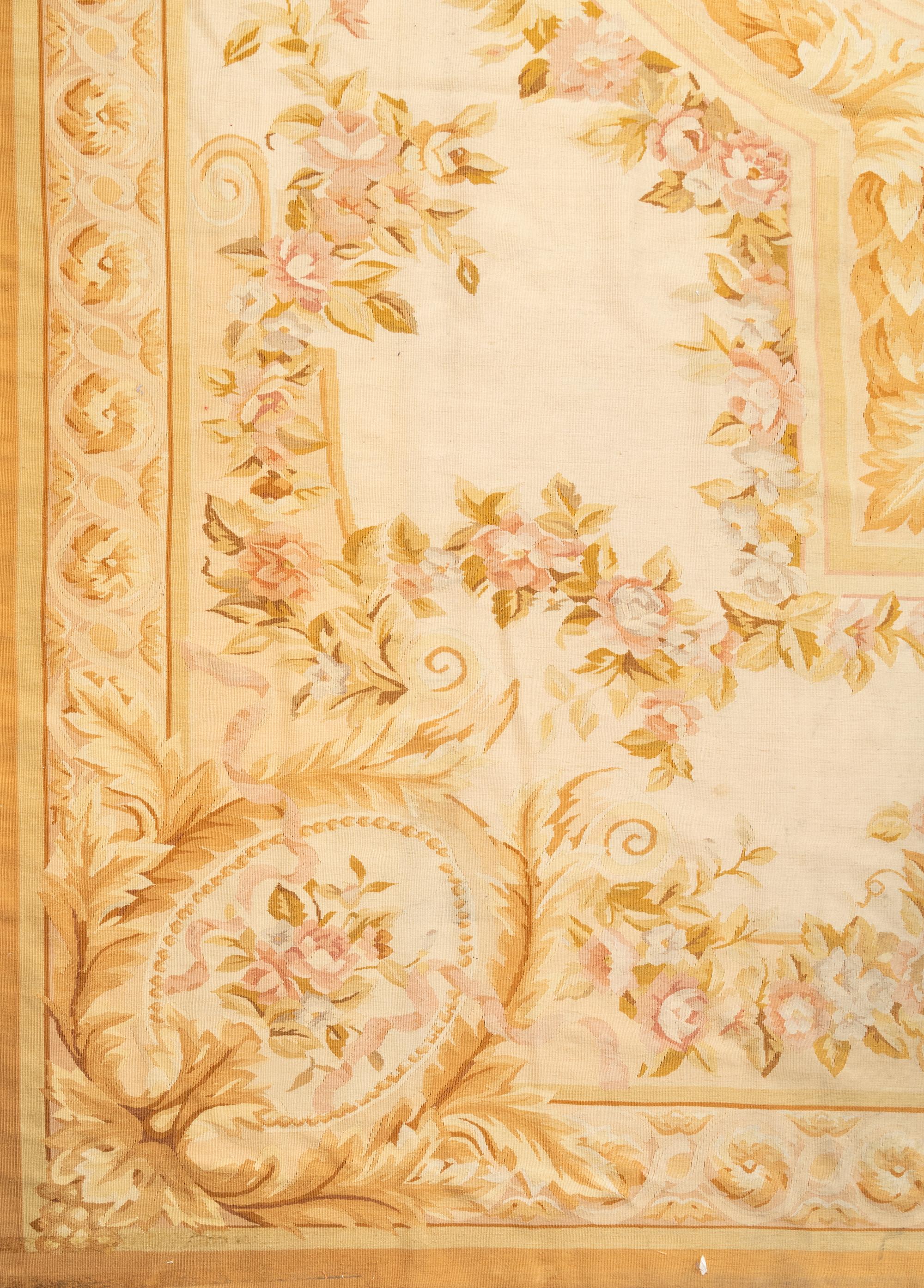 An Aubusson Style Wool Rug