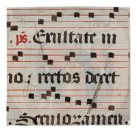 FOLLOWER OF JEAN PICHORE (fl. Paris, c. 1490-1521) Single cutting from a Gradual, with historiated initial ‘G’ of Saints Peter, Paul, and others, in Latin, illuminated manuscript on parchment [France, Paris, c. 1500–1520]