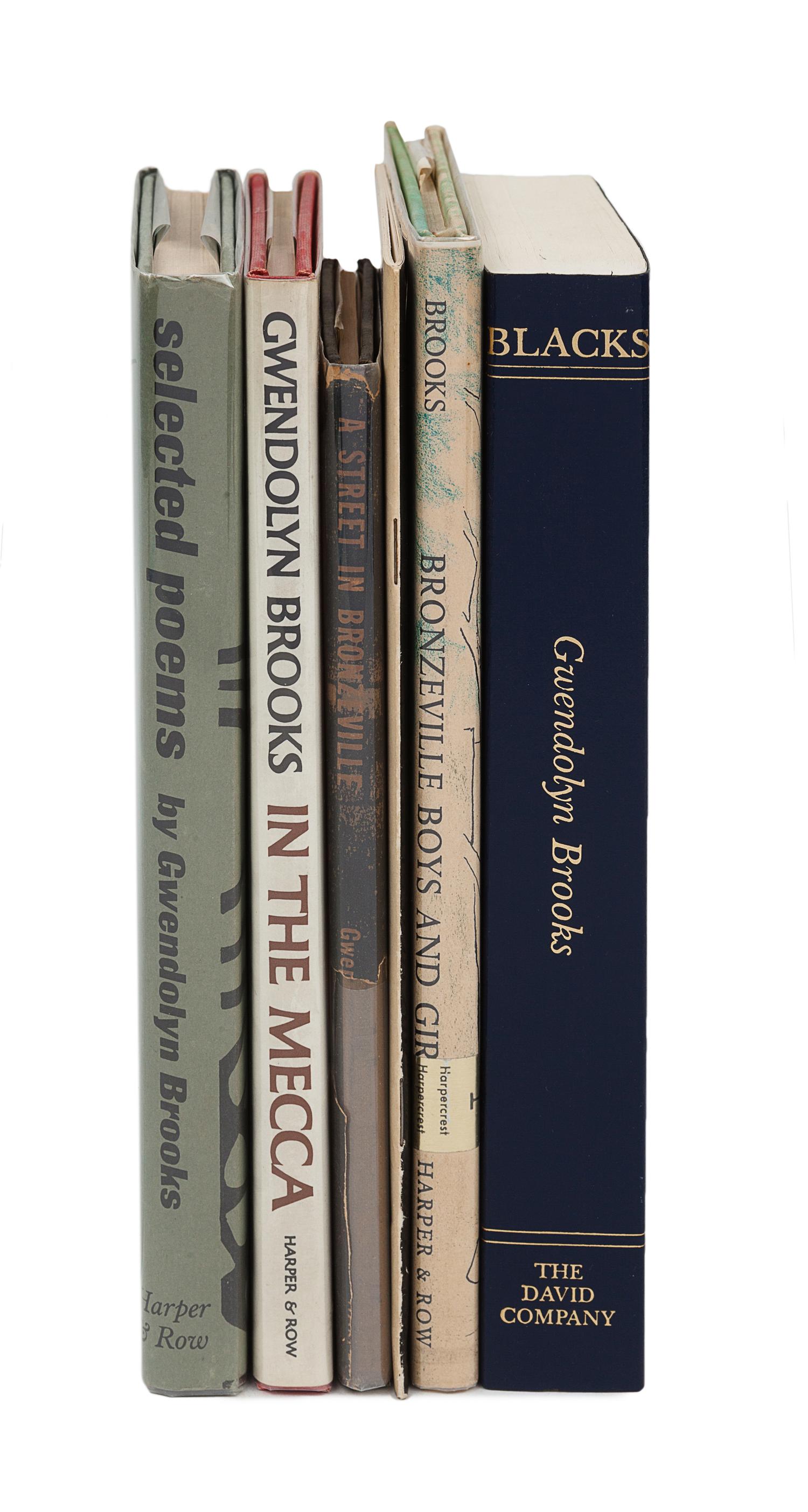 BROOKS, Gwendolyn (1917-2000). A group of 6 works, comprising: