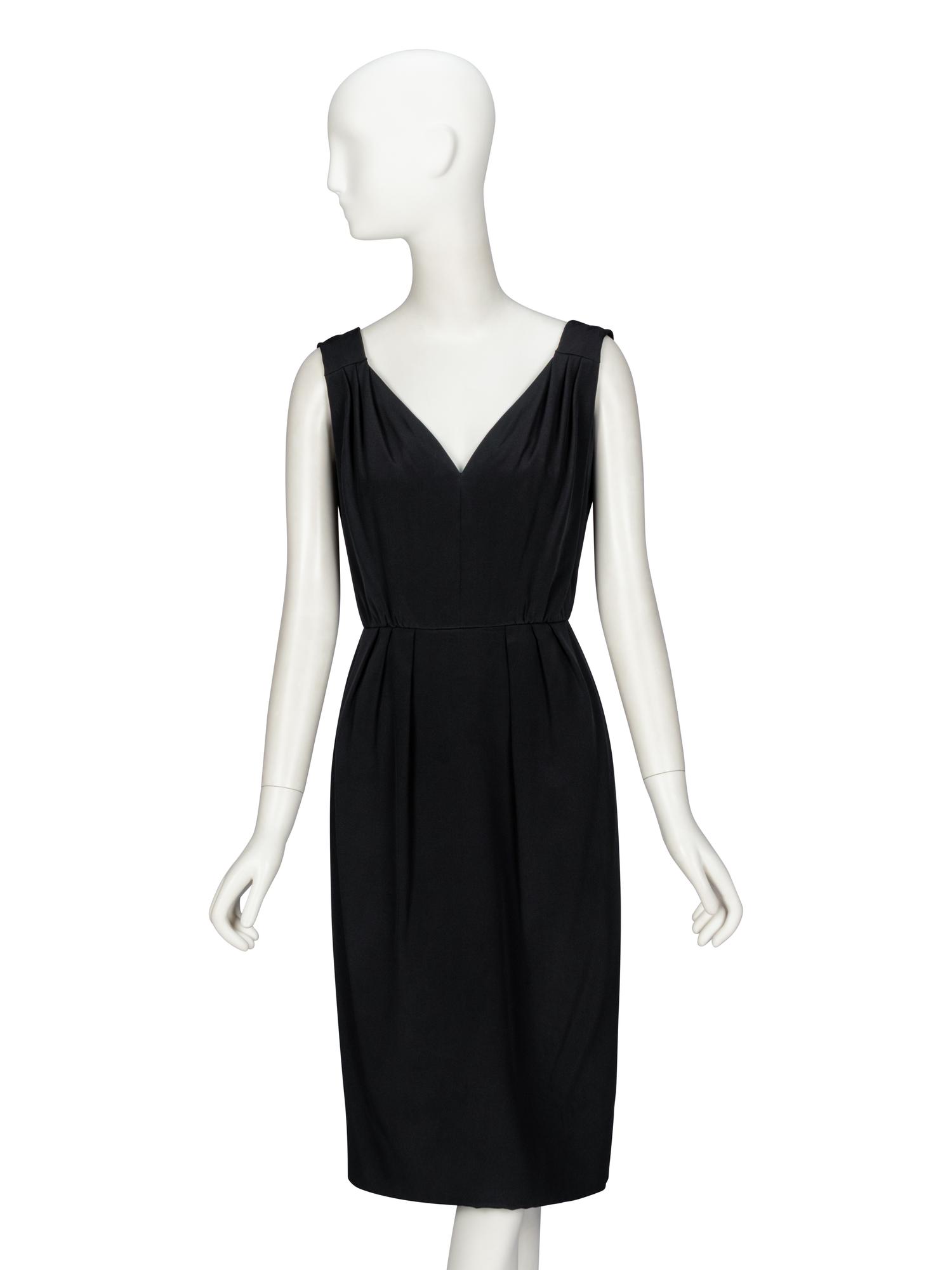 Galanos, Black Bespoke Cocktail Dress
