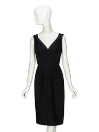 Galanos, Black Bespoke Cocktail Dress