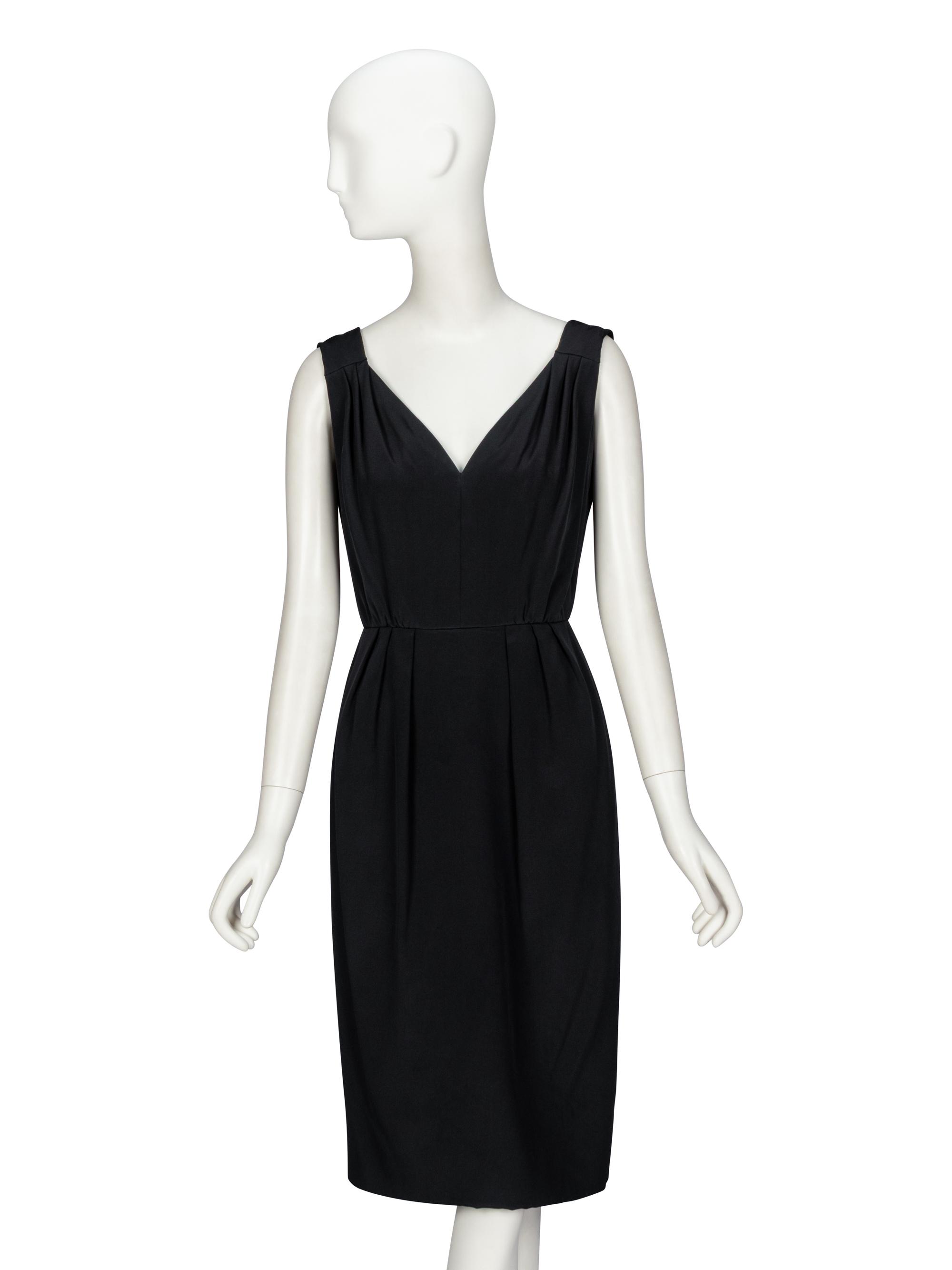 Galanos, Black Bespoke Cocktail Dress