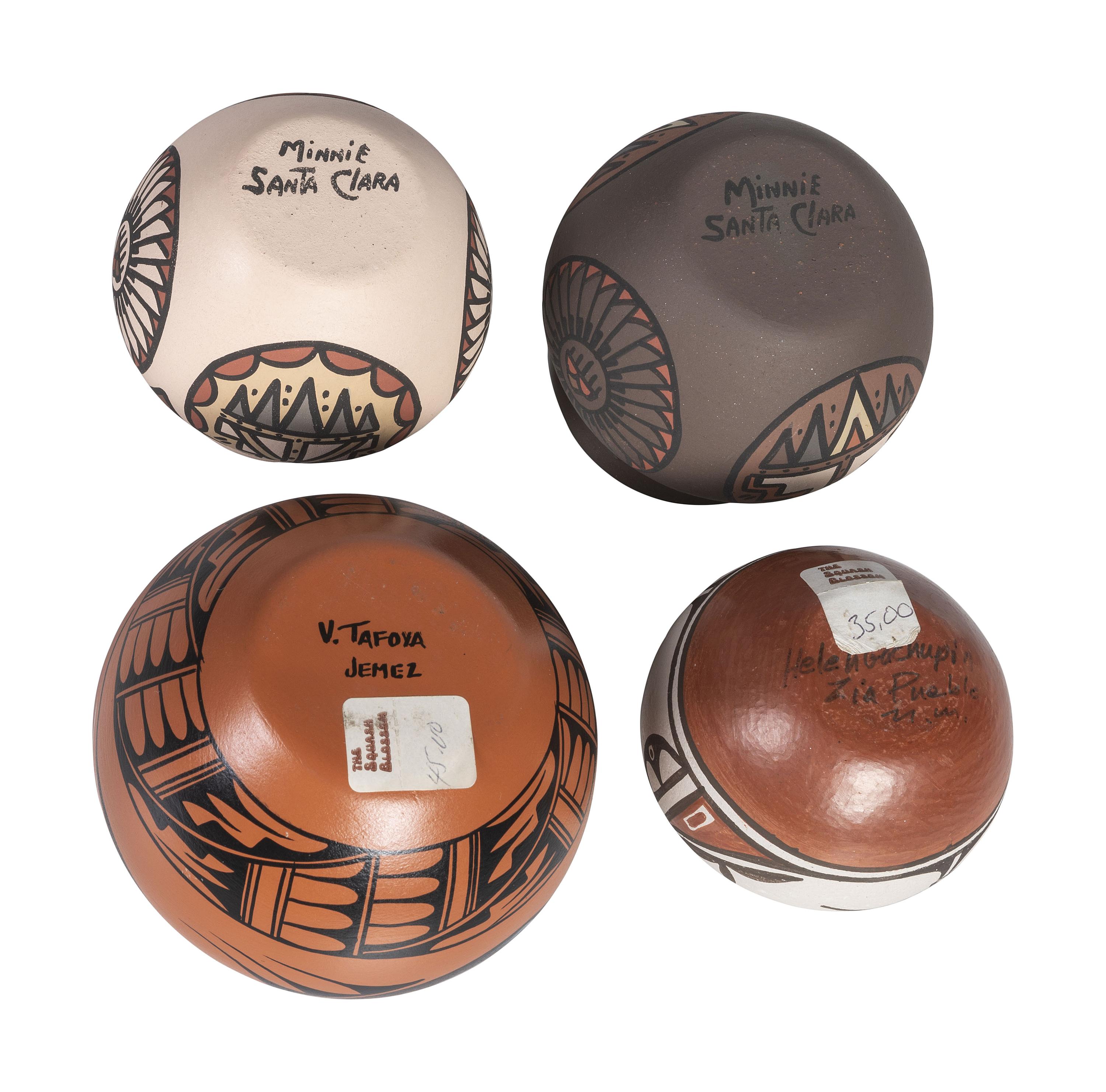 Collection of Santa Clara, Zia, and Jemez Pottery