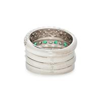 DIAMOND AND EMERALD RING