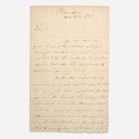 [American Revolution] Greene, Nathanael Autograph letter, signed
