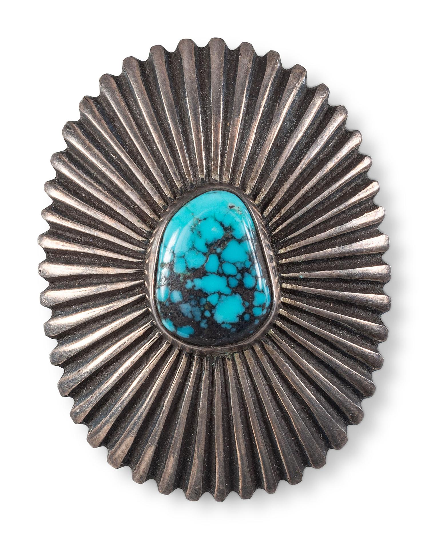 Silver and Turquoise Pendant