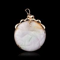A Chinese Lavender Jadeite Pendant