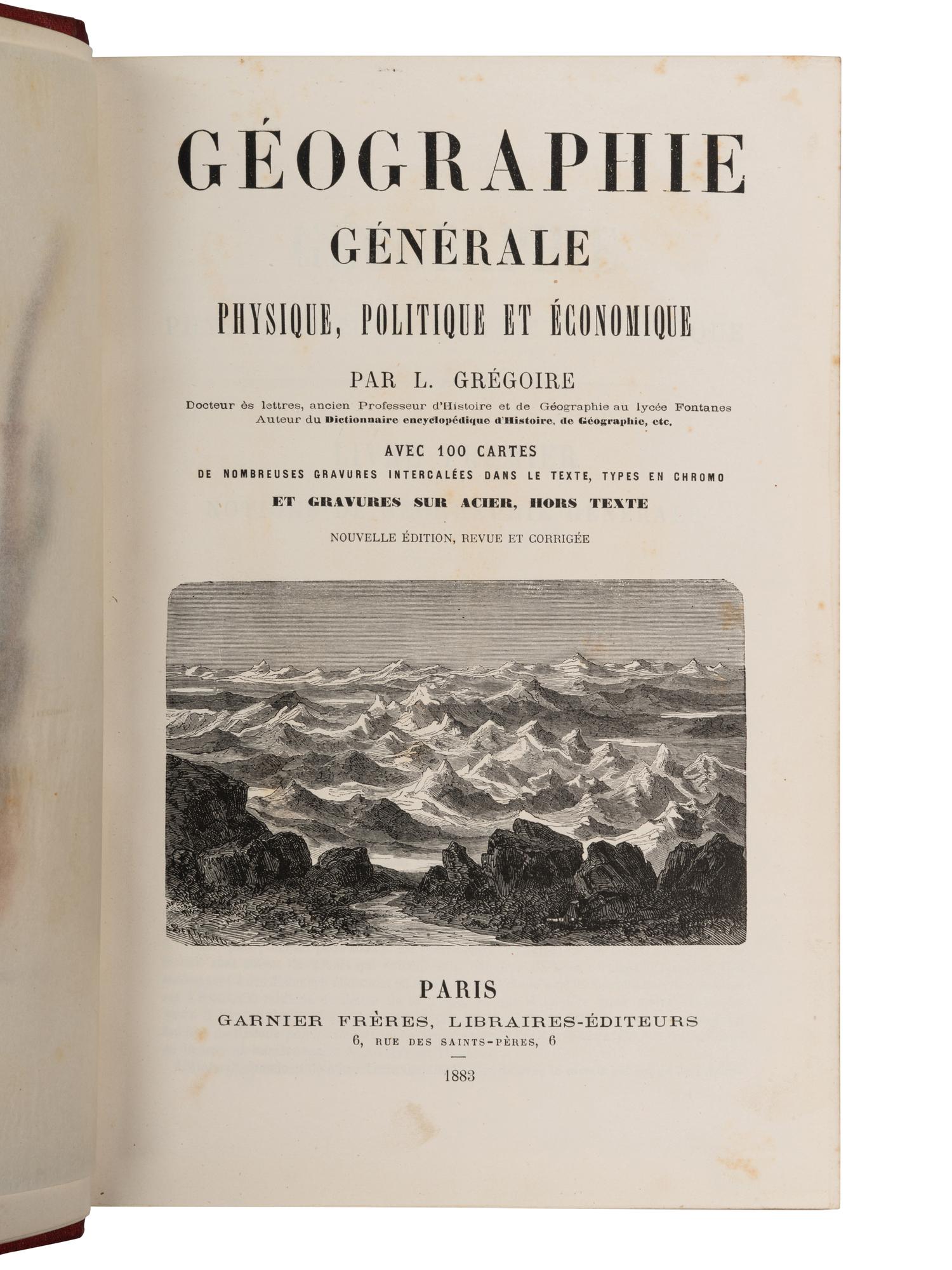 [GEOGRAPHY]. A group of 3 works, comprising: