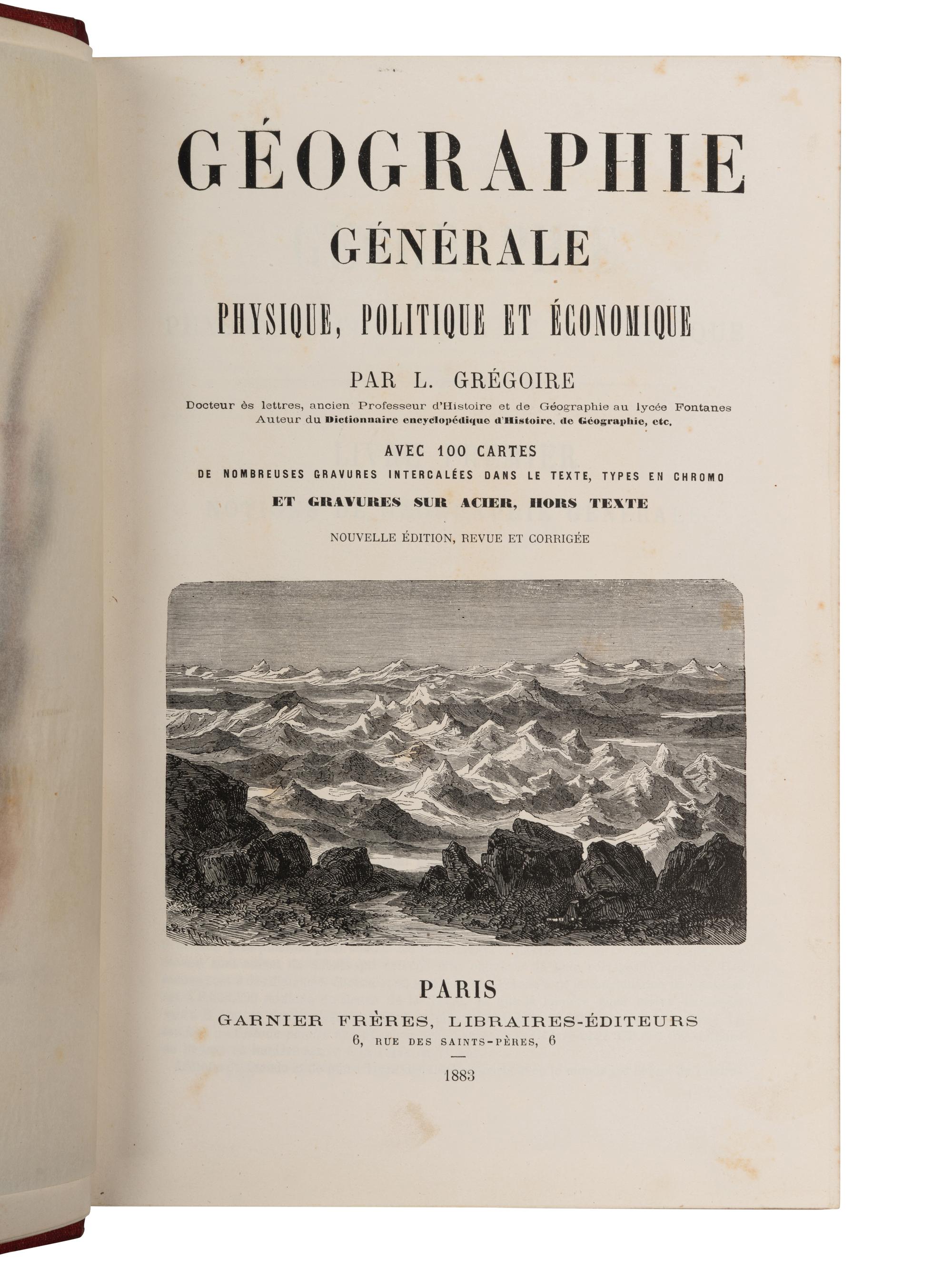 [GEOGRAPHY]. A group of 3 works, comprising: