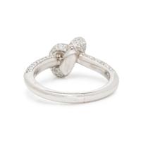 ENGLEBERT, WHITE GOLD AND DIAMOND KNOT RING