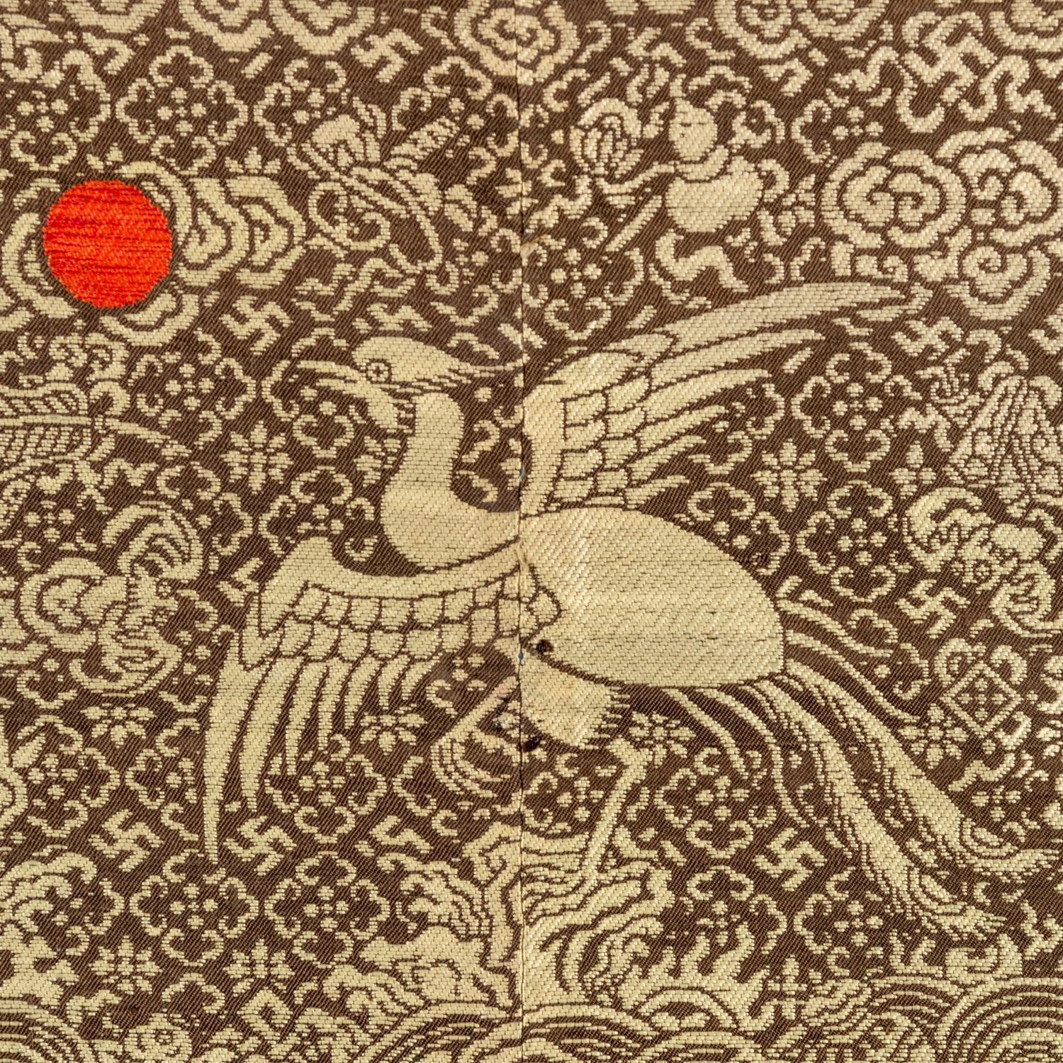 Two Pairs of Chinese Silk Brocade Civil Official's Rank Badges, 19th Century 清晚期 織錦文官補子兩對