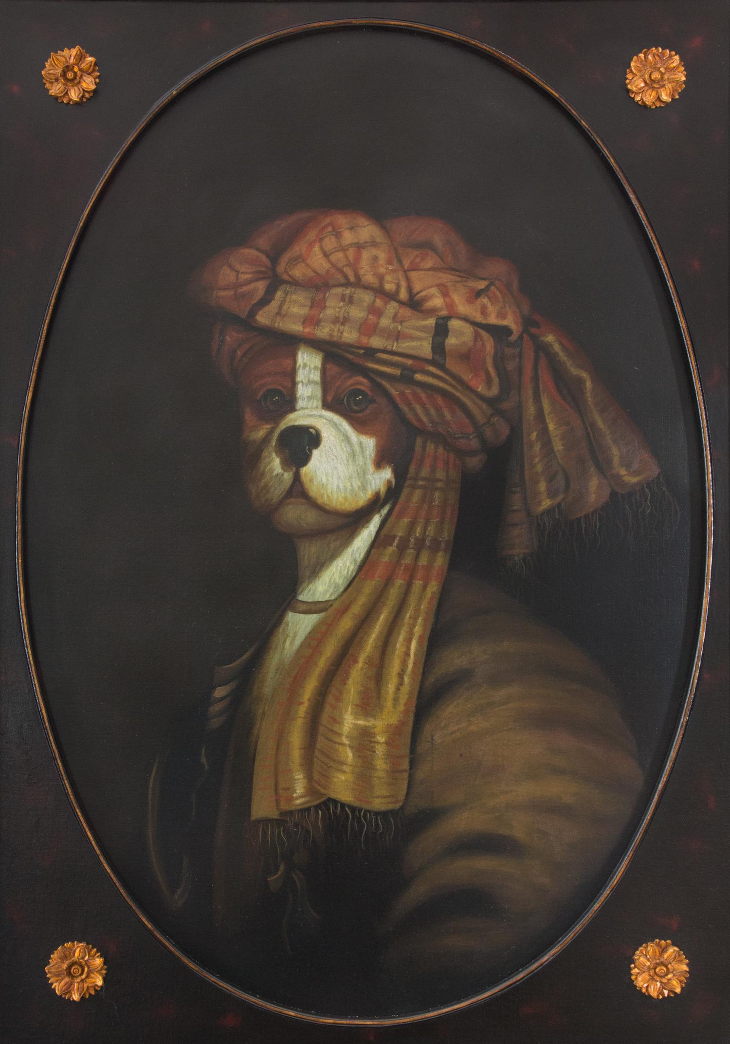 Artist Unknown, (20th century), Portrait of Dog in Turban