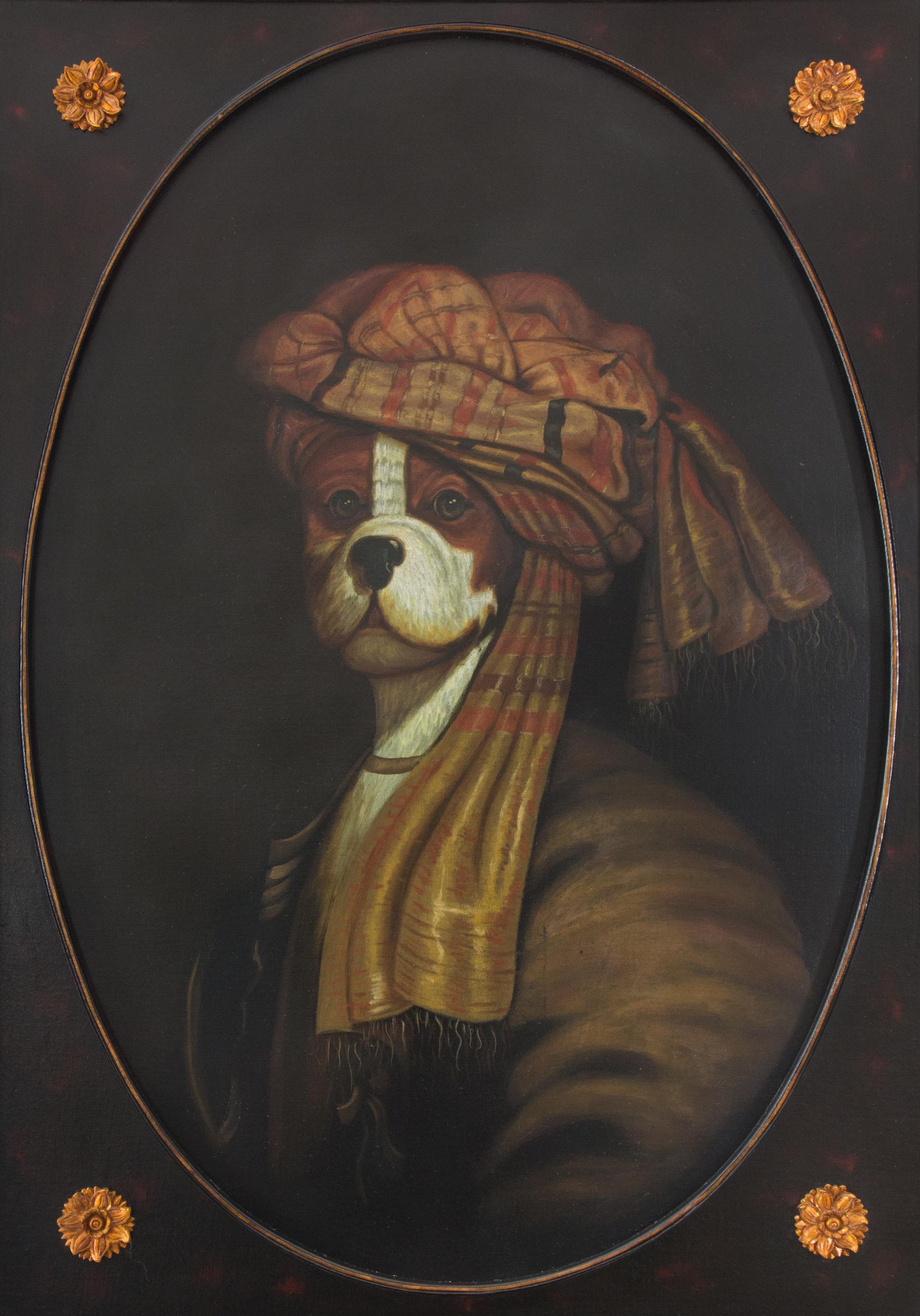 Artist Unknown, (20th century), Portrait of Dog in Turban