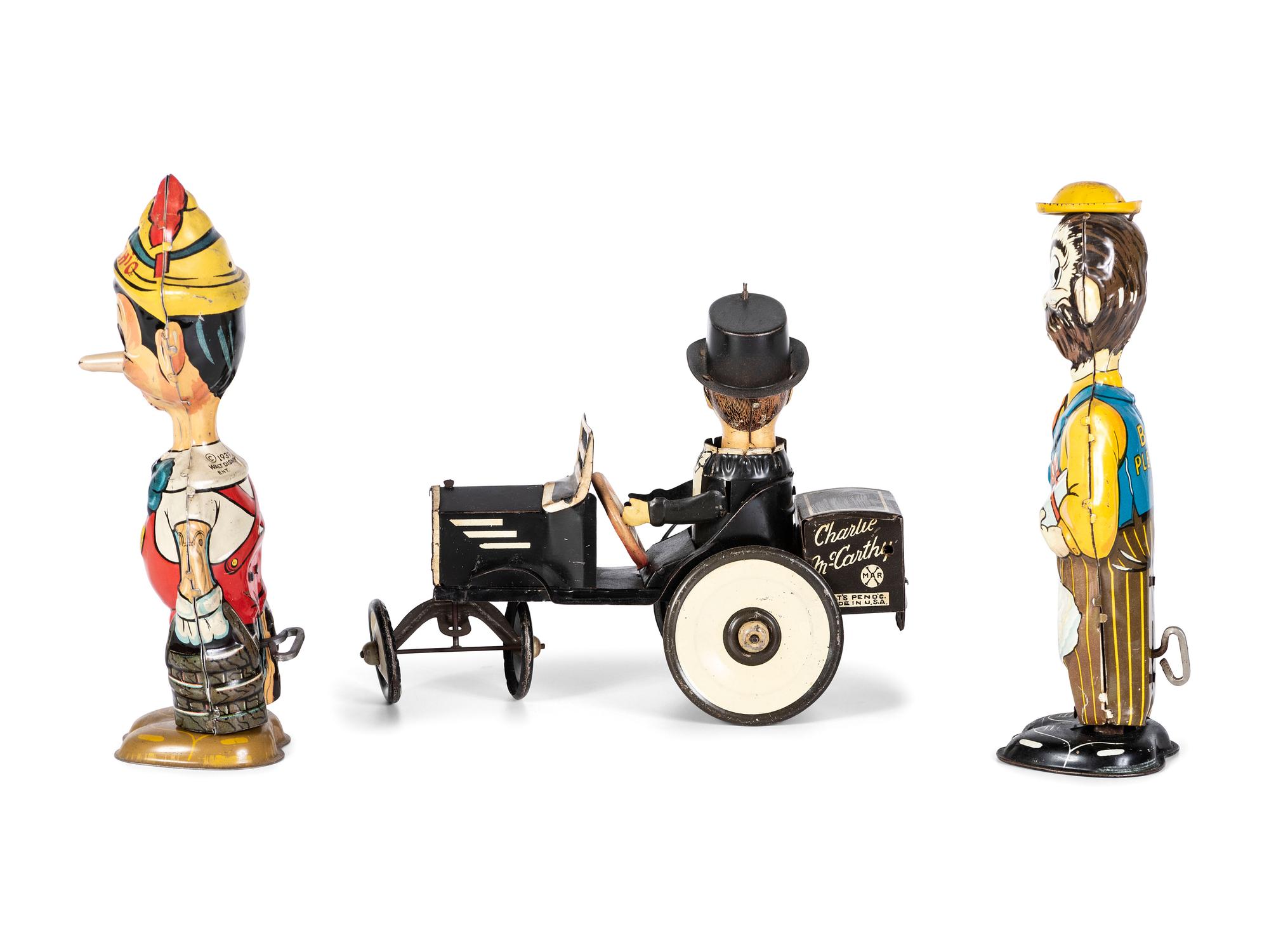 Three Marx Tin Lithograph Windup Toys