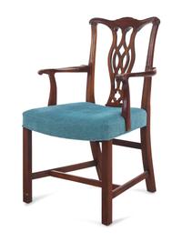 Three George III Style Mahogany Dining Chairs