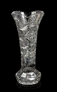 An American Cut Glass Vase