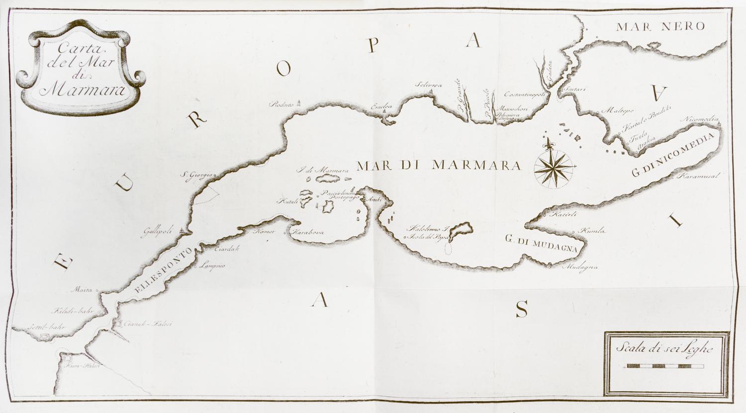 COMIDAS DE CARBOGNANO, DA COSIMO. Descrizione topografica dello stato presente di Constantinopoli... Bassano, 1794. 1st ed.