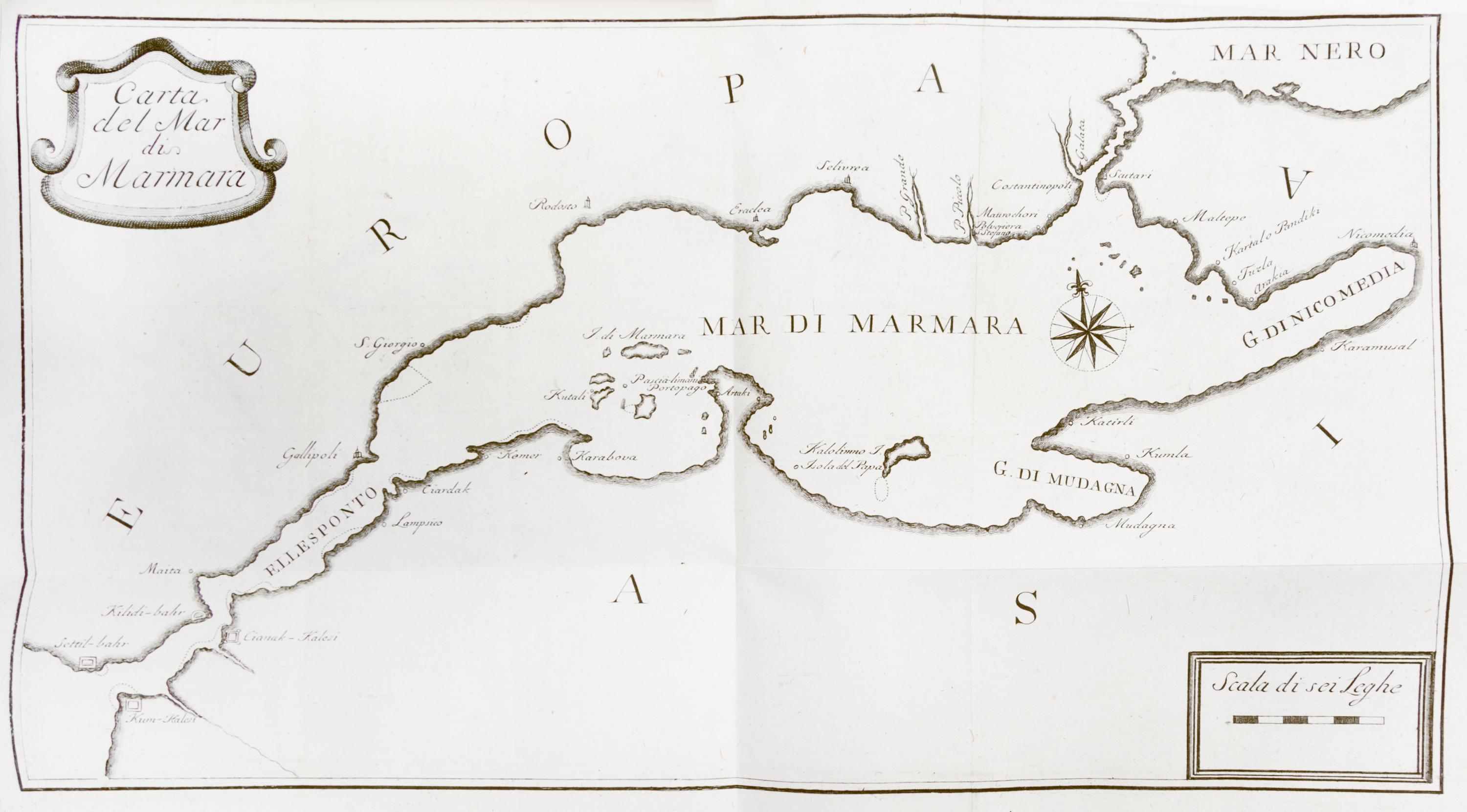COMIDAS DE CARBOGNANO, DA COSIMO. Descrizione topografica dello stato presente di Constantinopoli... Bassano, 1794. 1st ed.